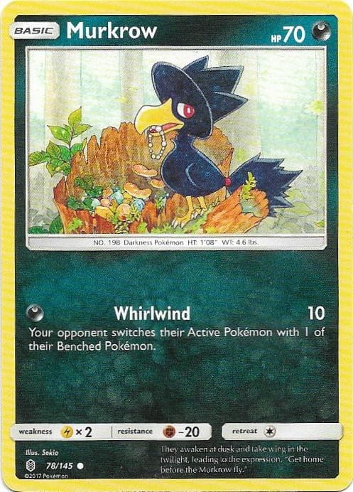 Murkrow 78/145 Common Guardians Rising Pokemon Near Mint