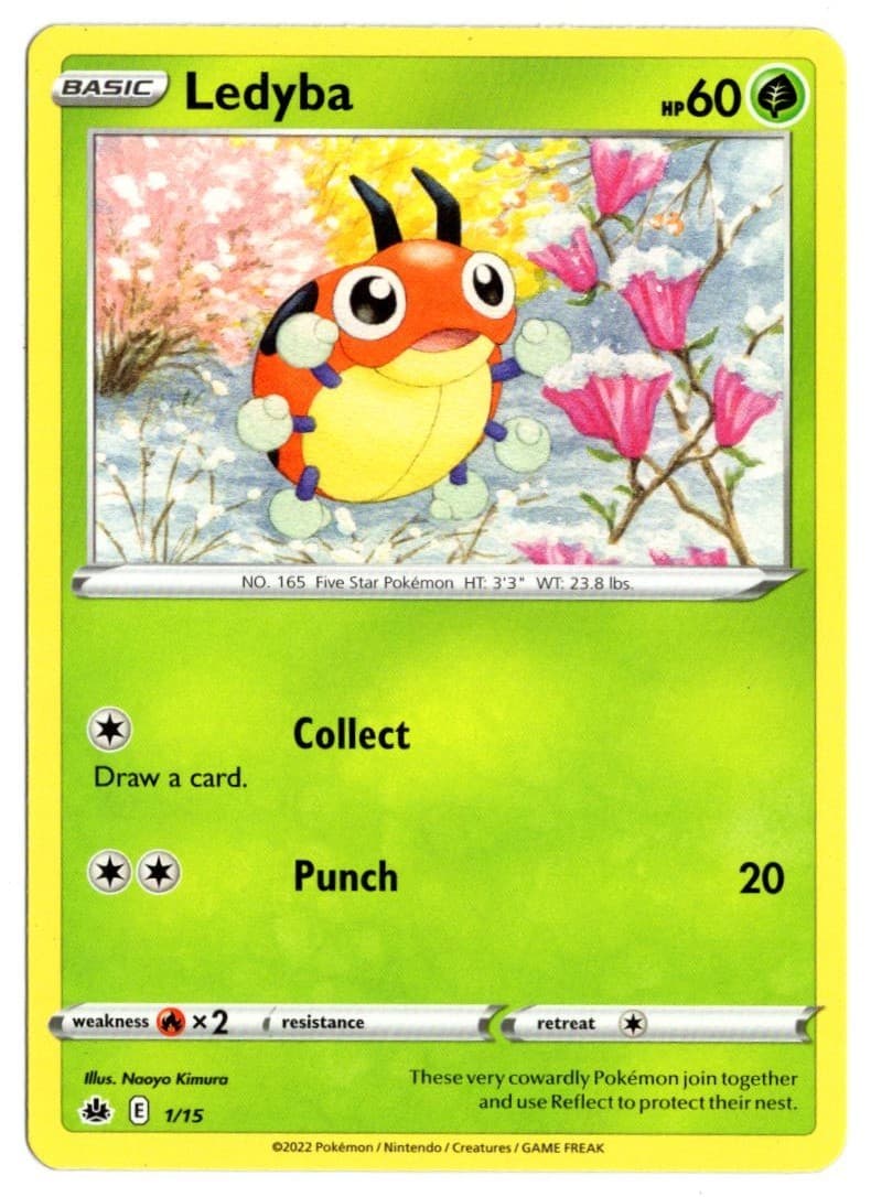 [0613] MODERATELY PLAYED Pokemon McDonald's 2022 1/15 Ledyba