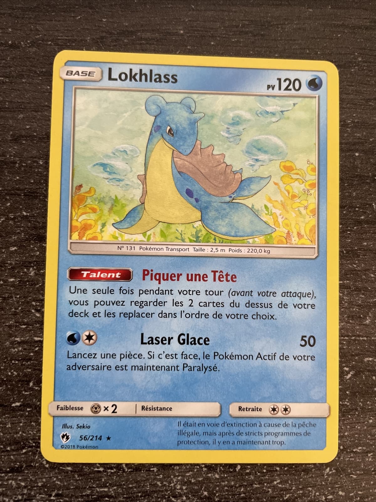 LOKHLASS RARE - POKÉMON 56/214 SL8 TONNERRE PERDU NEUF FR