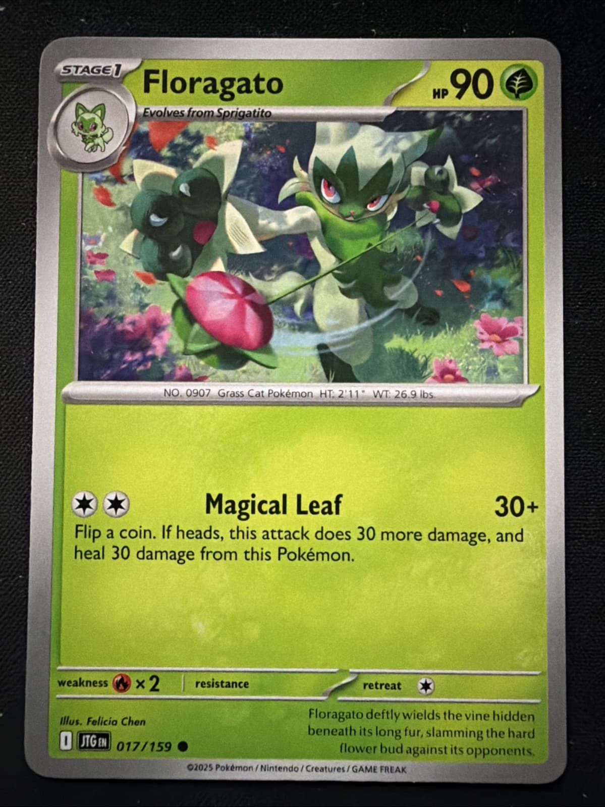 Floragato - 2025 Pokemon SV09 Journey Together 17/159