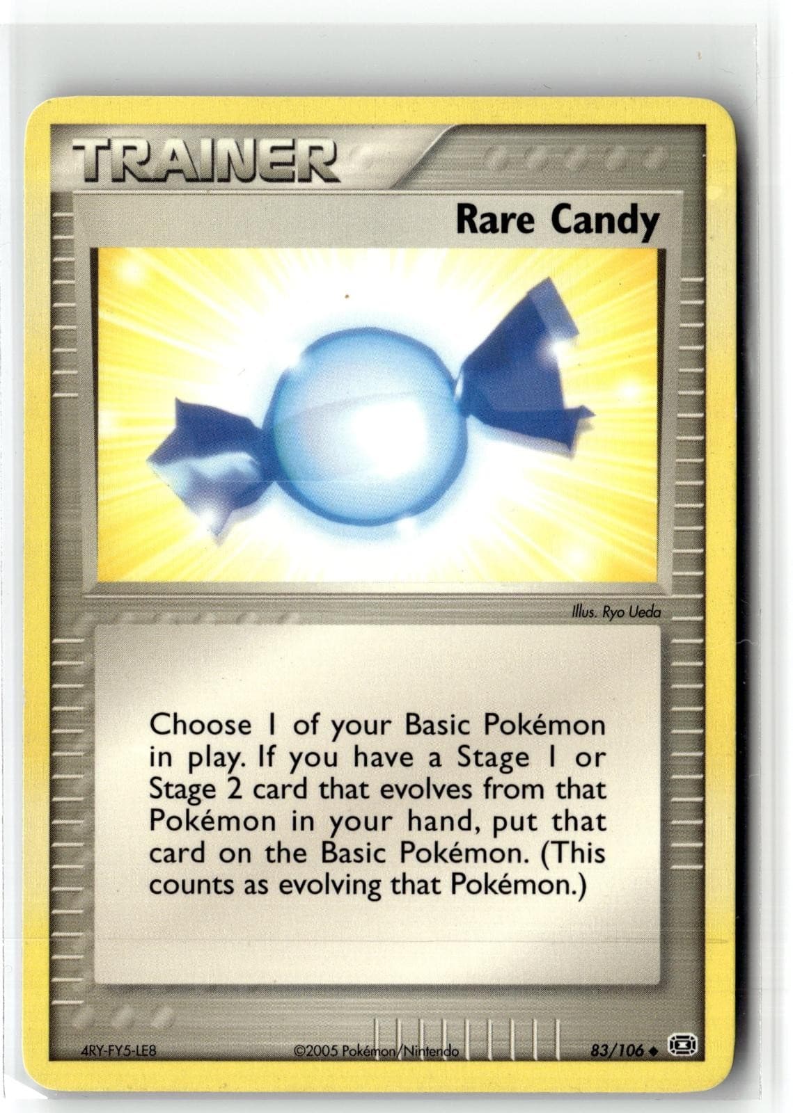 2005 Pokemon Emerald Rare Candy 83/106 Uncommon Lightly Played + Free Gift