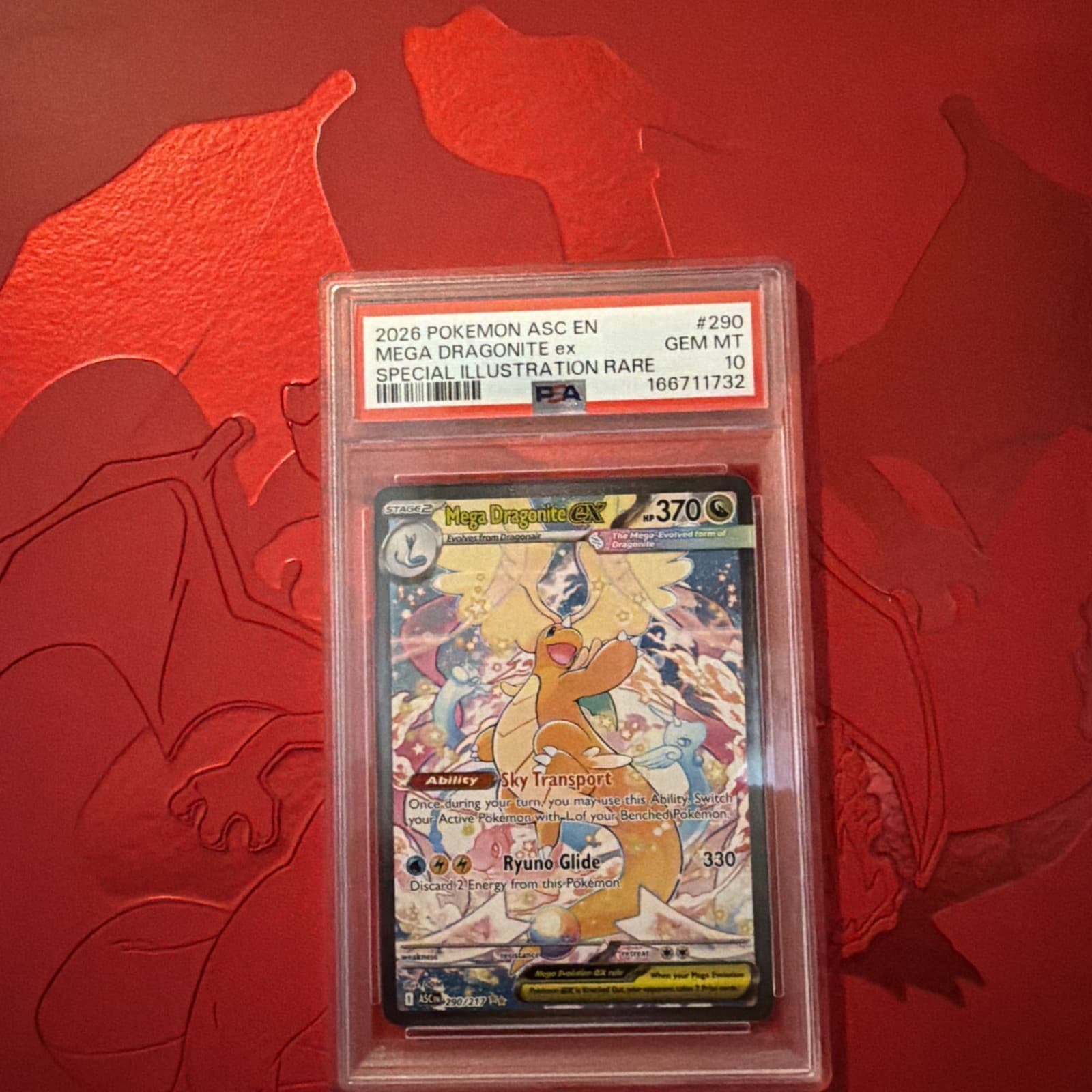 Mega Dragonite ex Special Illustration Rare 290/217: Ascended Heroes PSA 10