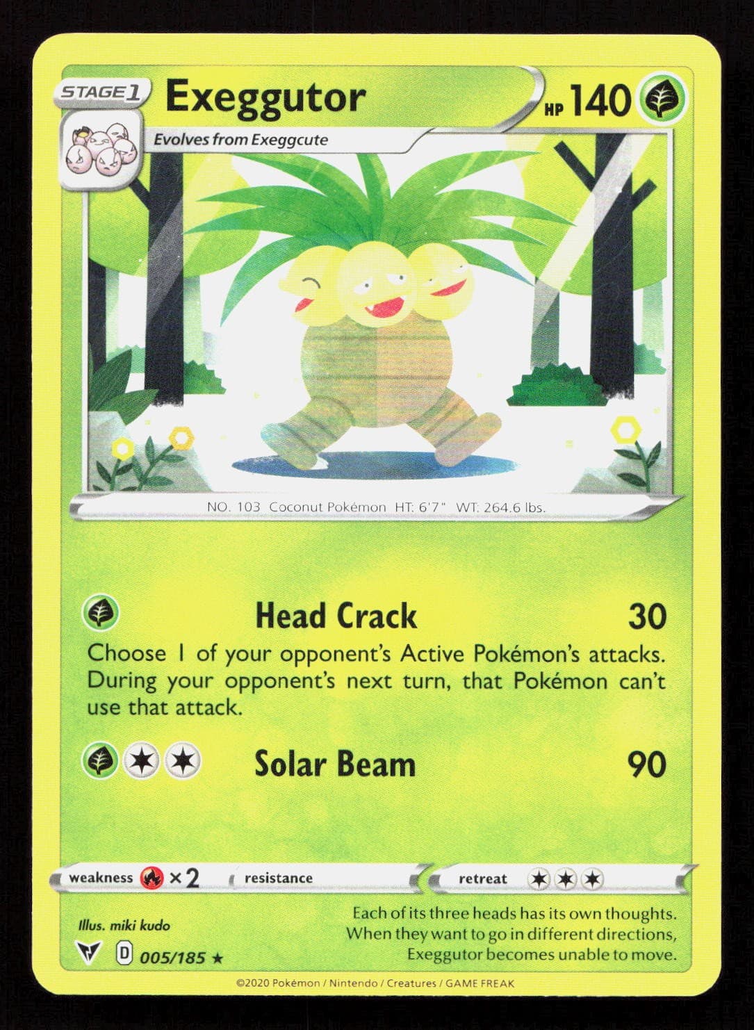 EXEGGUTOR 005/185 Pokemon VIVID VOLTAGE