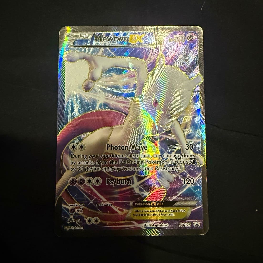 Mewtwo EX XY125 XY Black Star Promos Promo Full Art Holo English 2016