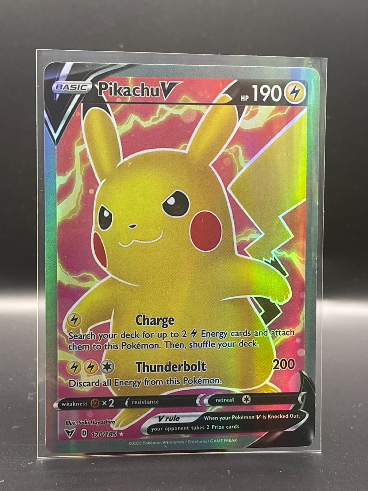 Pikachu V 170/185 Vivid Voltage Ultra Rare Holo