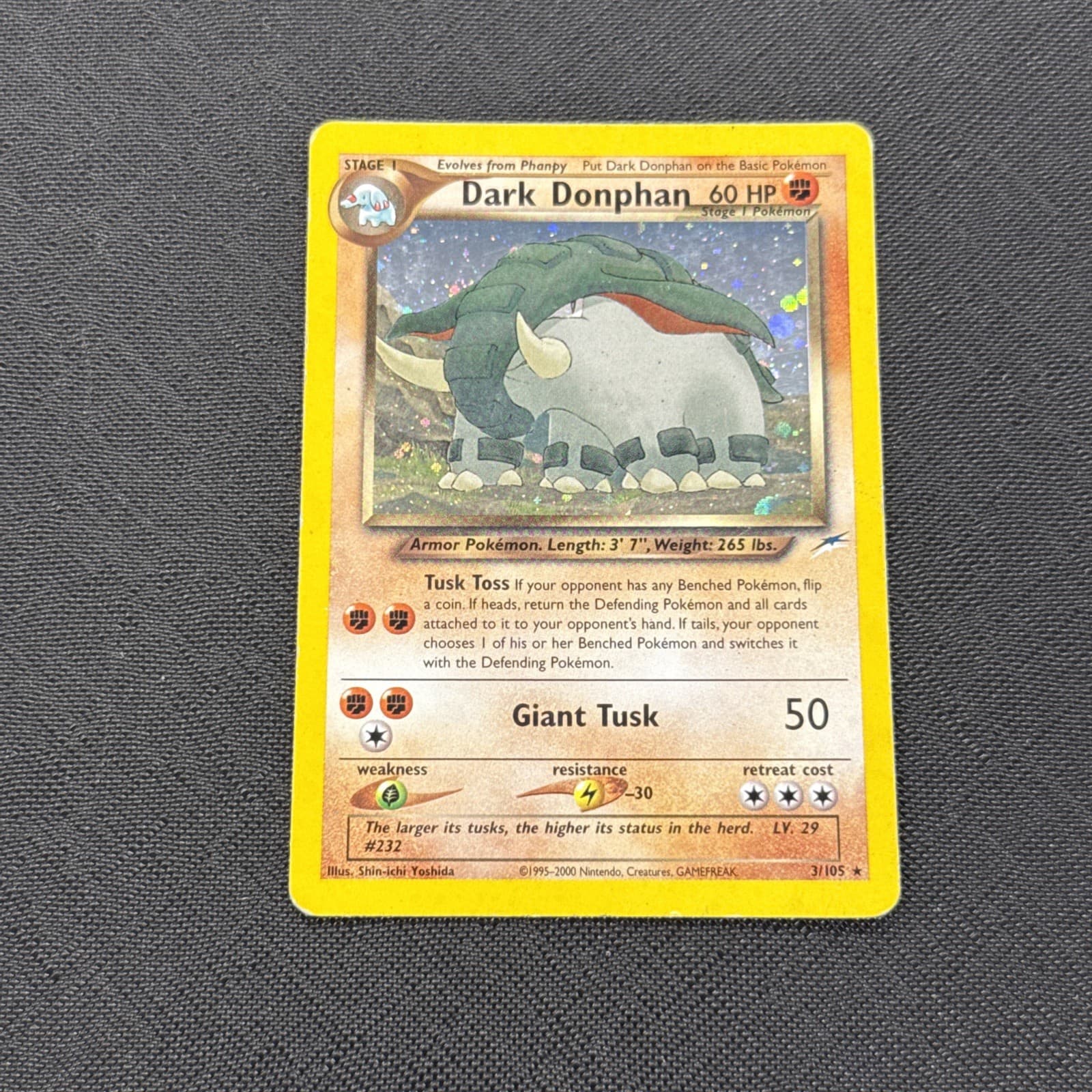 Dark Donphan Neo Destiny 3/105 Holo Pokemon Card. Pk003874
