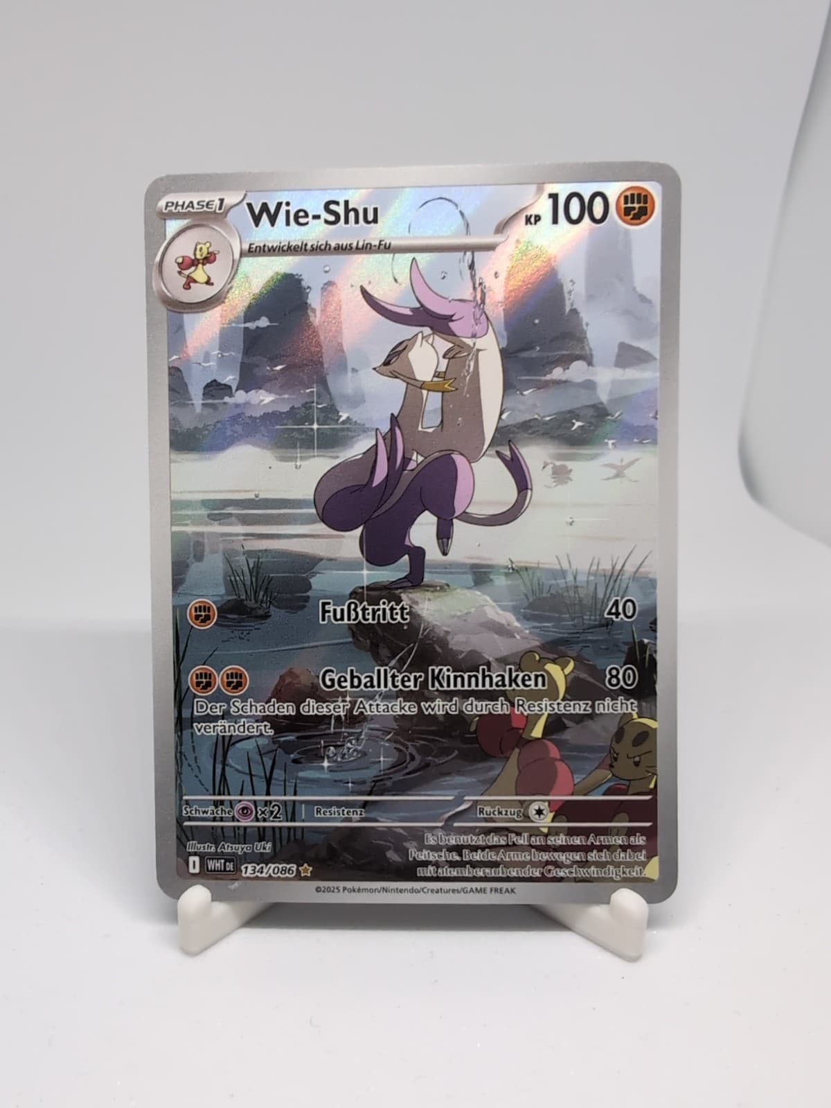 Pokemon Wie-Shu 134/086 Weiße Flammen Near Mint Deutsch