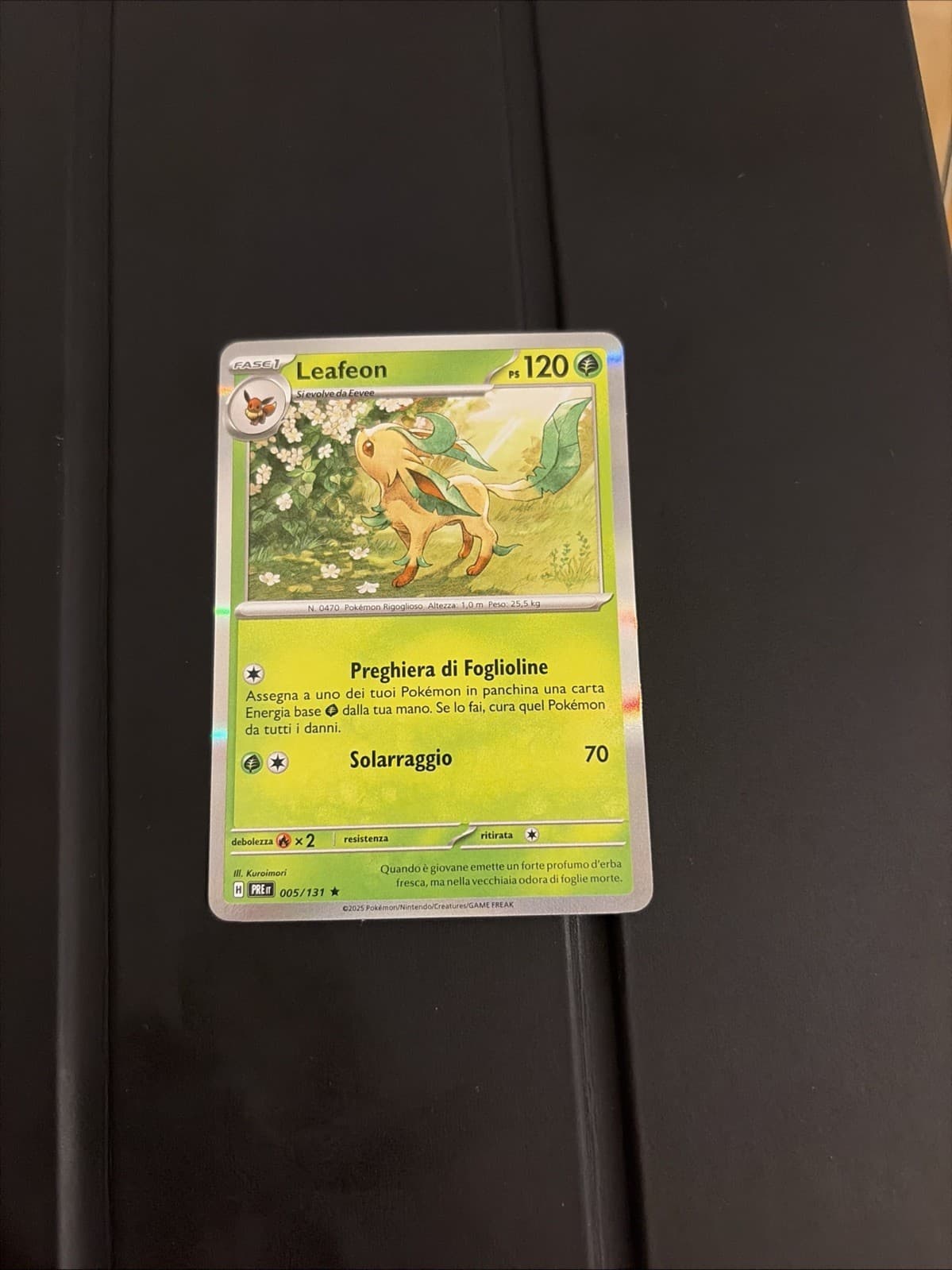 LEAFEON 5/131 Rara Holo - ITA MINT - Pokemon EVOLUZIONI PRISMATICHE