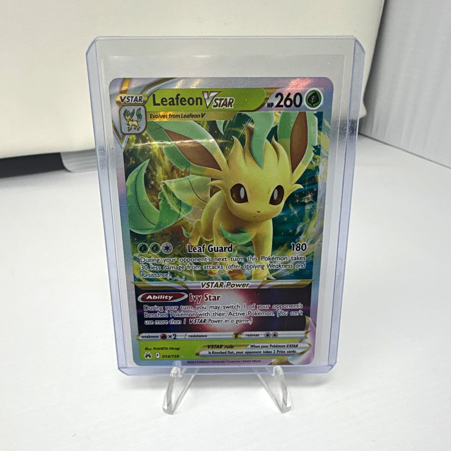 The Pokémon Company Leafeon VSTAR 014/159 Crown Zenith Ultra Rare Holo English