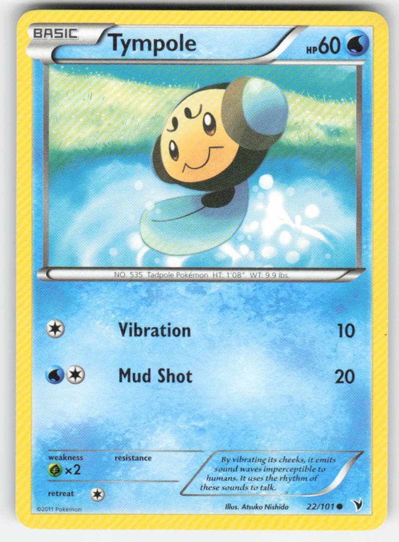 Tympole 22/101 Noble Victories Pokemon TCG MP