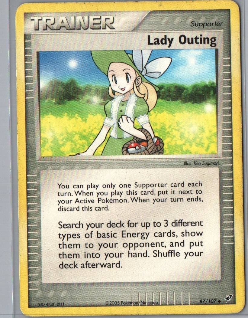 Lady Outing 87/107 Uncommon Deoxys Pokemon Heavily Played