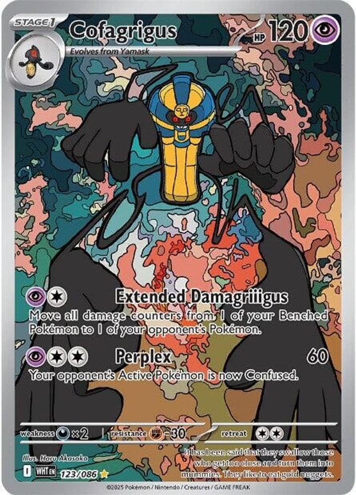 Cofagrigus Holo SV: White Flare 123/086 NM Pokemon