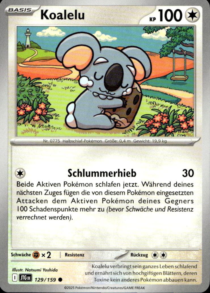 Koalelu 129/159 Reisegefährten Pokemon Karte Deutsch