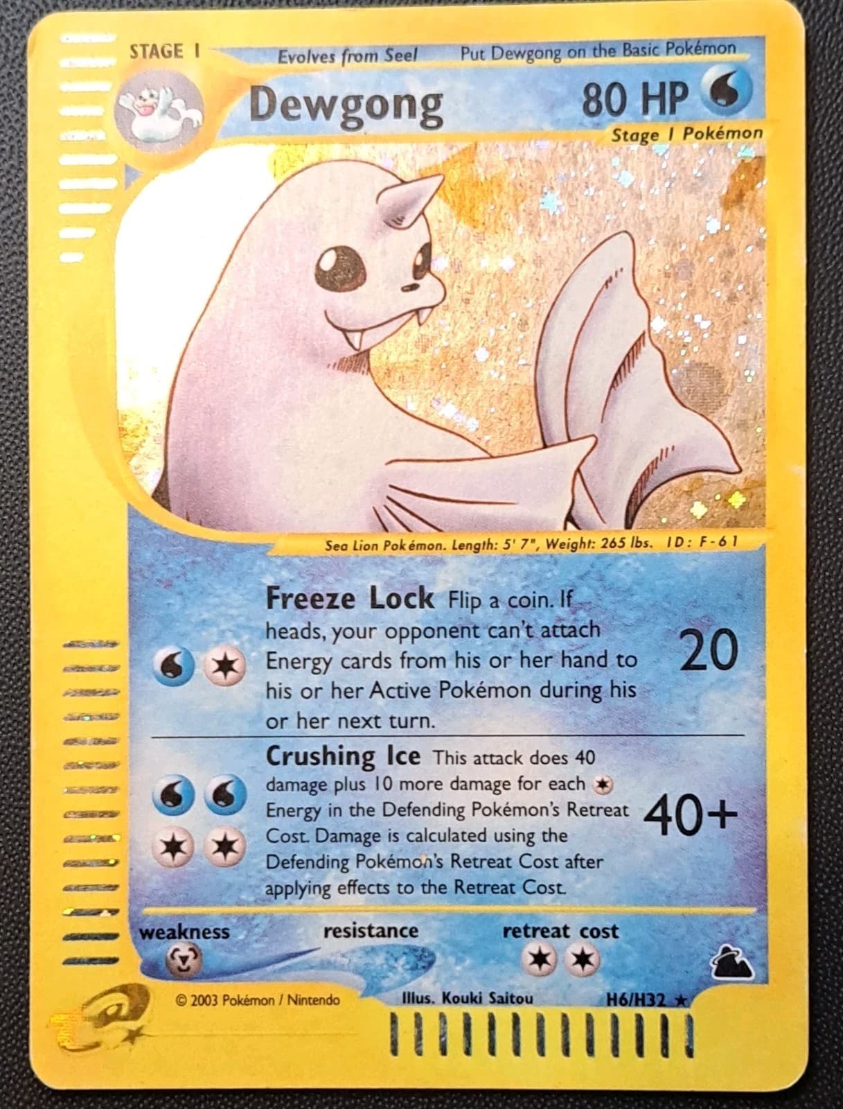 Dewgong H6/H32 - LP - 2003 Skyridge Pokemon TCG English
