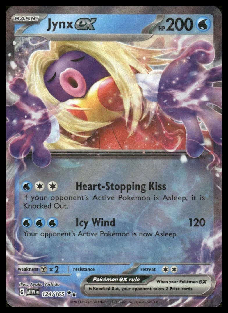 Jynx ex 124/165 Double Rare 151 Pokemon Holo Near Mint