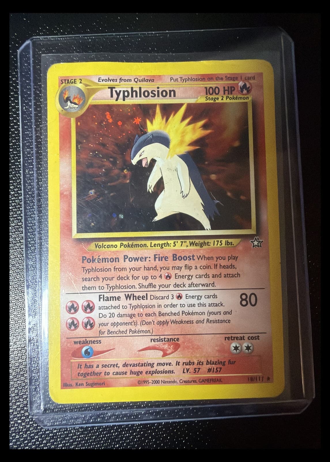 Pokemon Typhlosion 18/111 Neo Genesis Holo English Ungraded
