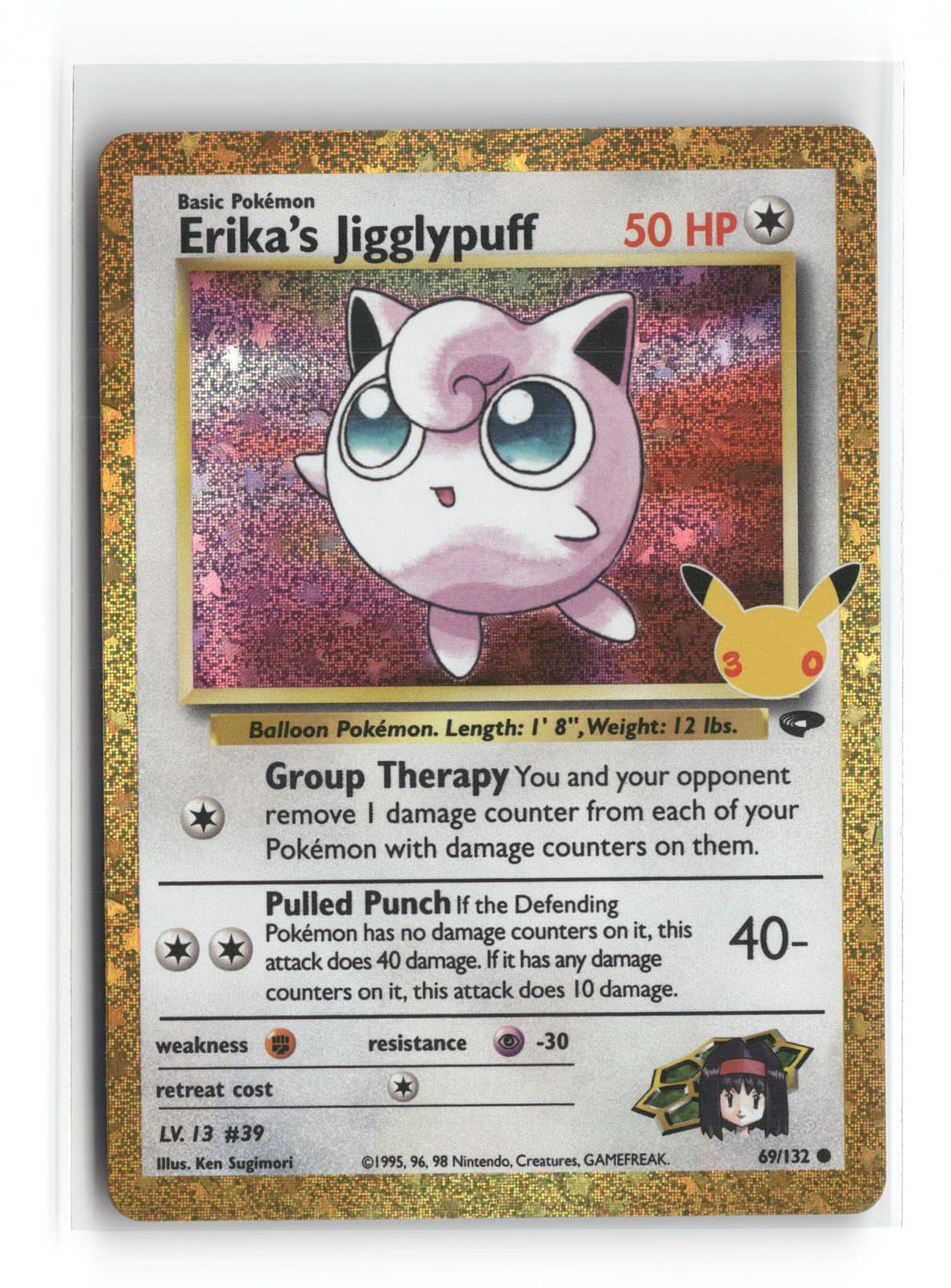 Erika's Jigglypuff [30C - 69/132] CCol Holofoil NM ME: 30th Celebration Class...