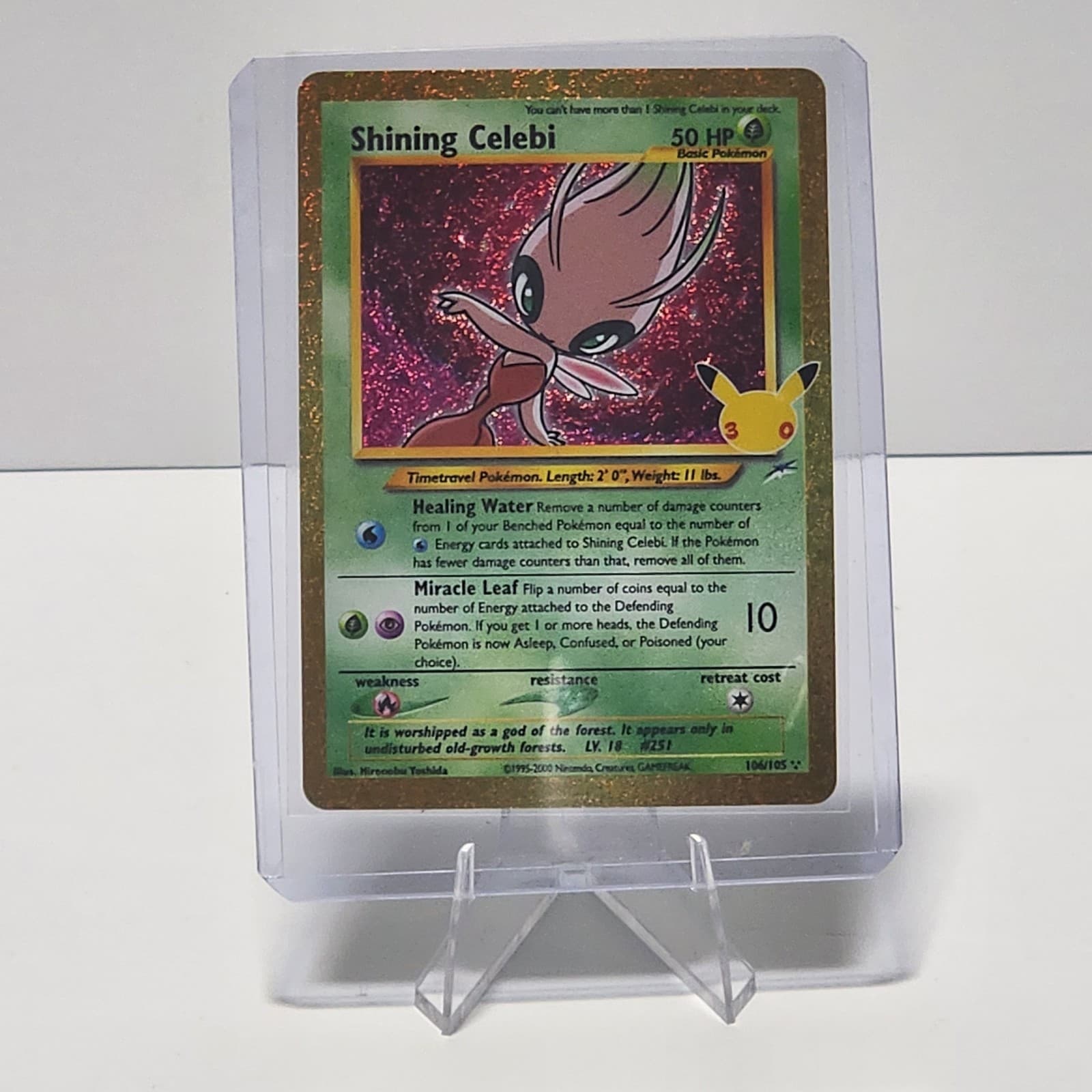 POKEMON TCG SHINING CELEBI 106/105 30th CELEBRATION CLASSIC COLLECTION HOLO