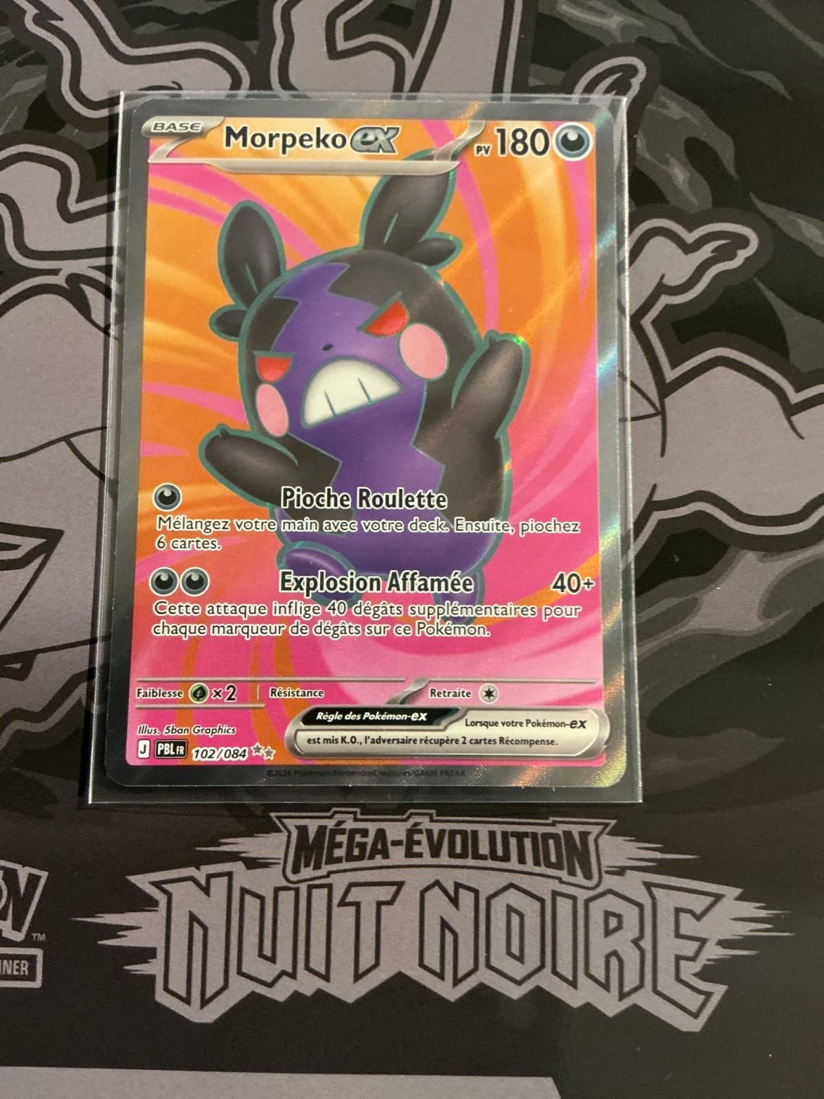 Morpeko EX Full Art 102/084 Série Nuit Noire