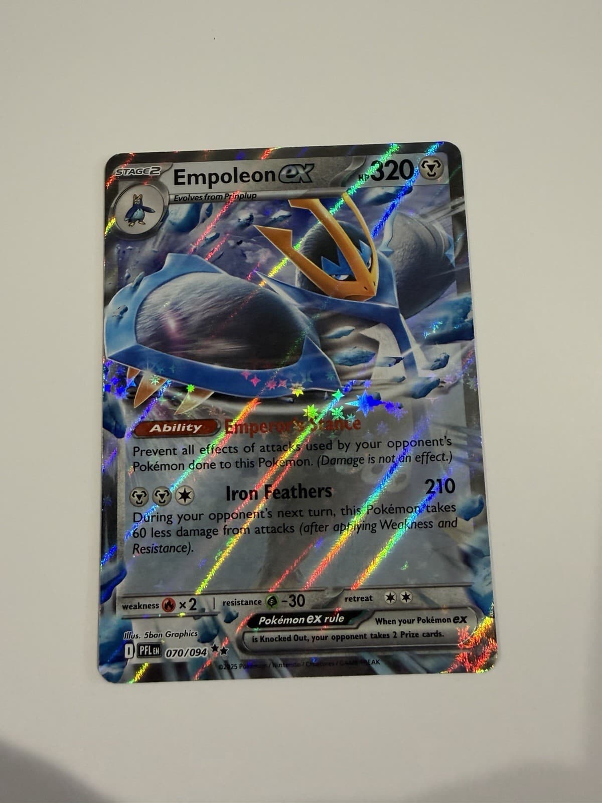 Pokemon Empoleon EX 70/94 Phantasmal Flames