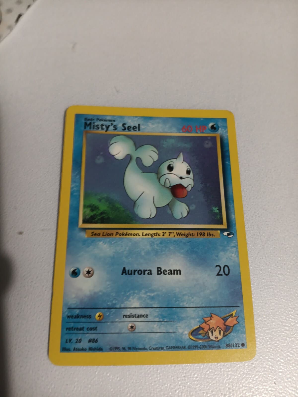 Pokemon TCG Misty's Seel 88/132 Gym Heroes WOTC NM Near Mint