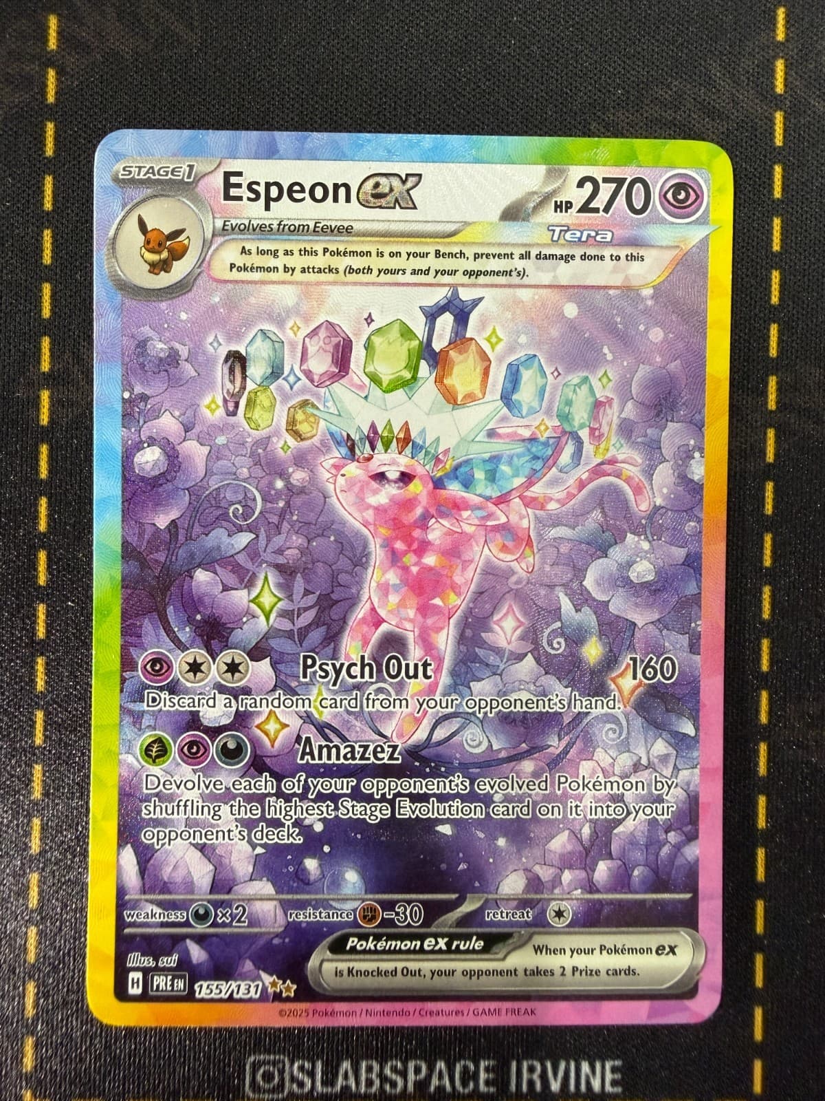 2025 POKEMON PRE EN-PRISMATIC EVOLUTIONS #155 ESPEON EX