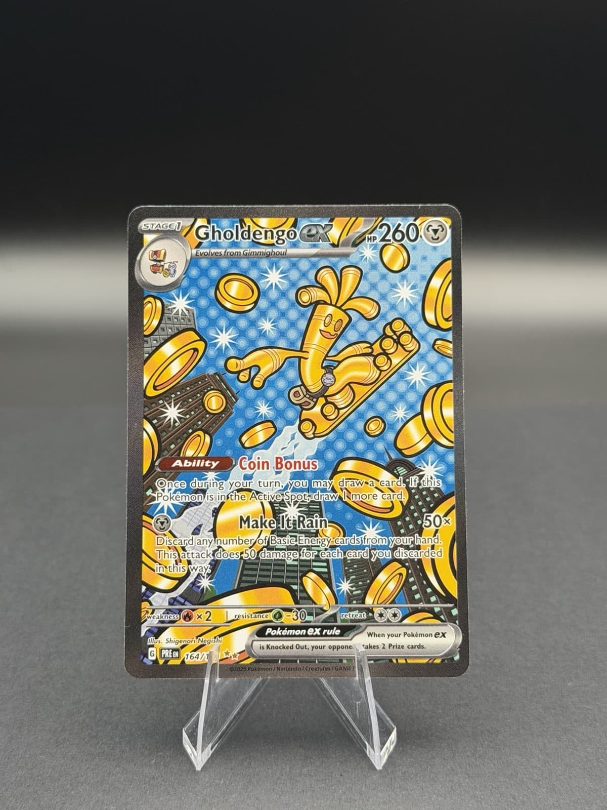 Gholdengo ex Holo Special Illustration Rare SV: Prismatic Evolutions 164/131