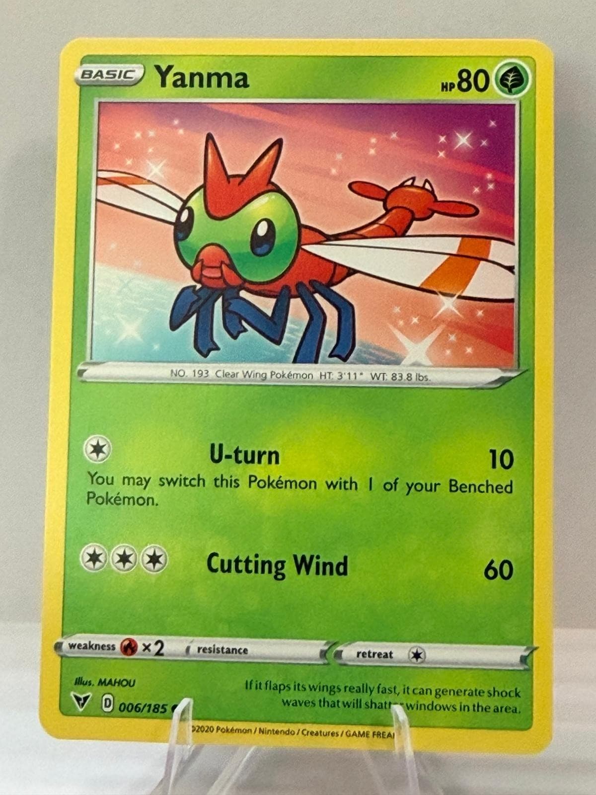Yanma 006/185 Common Vivid Voltage Pokemon Lightly Played