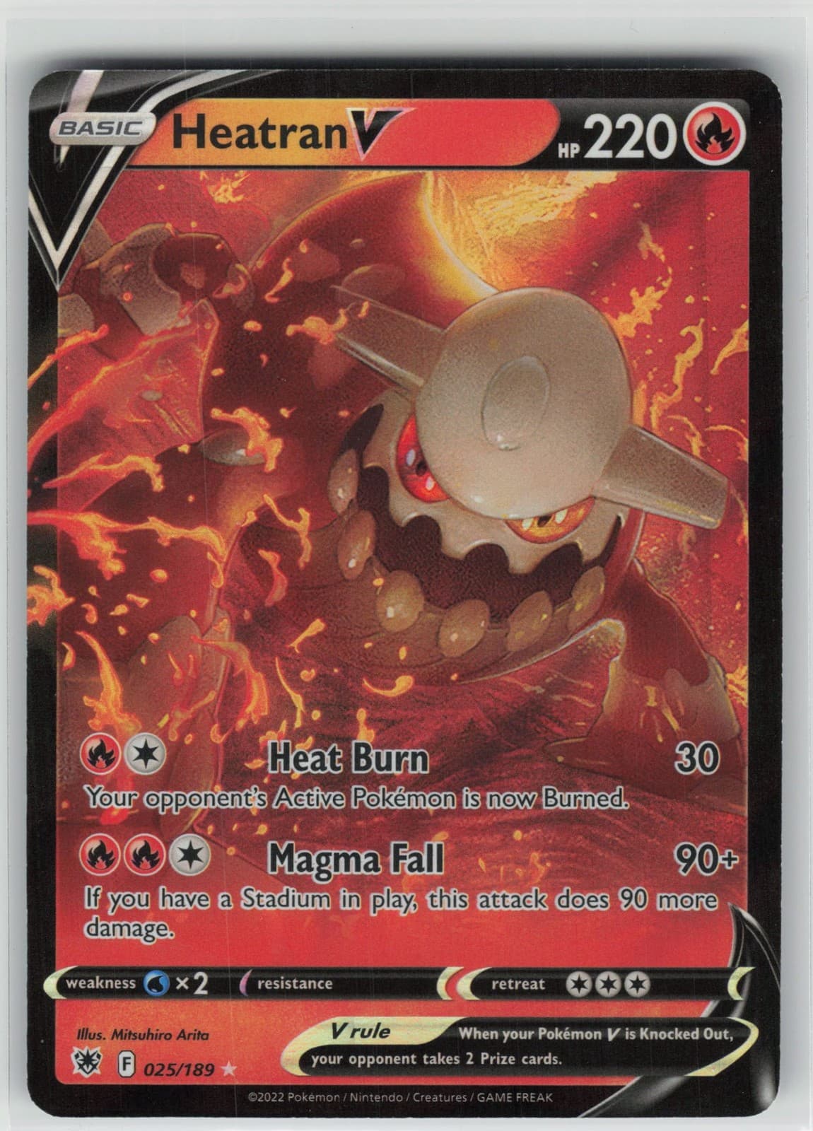 Heatran V Holofoil SWSH10: Astral Radiance [SWSH10 - 025/189] Pokemon NM