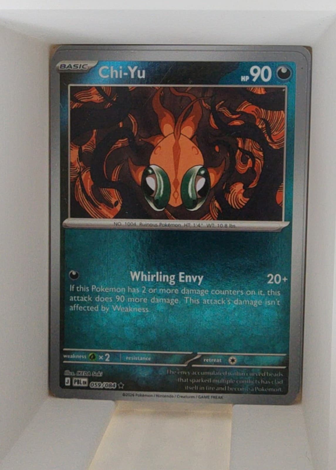 Chi-Yu #59 Rare Pitch Black Pokemon NM
