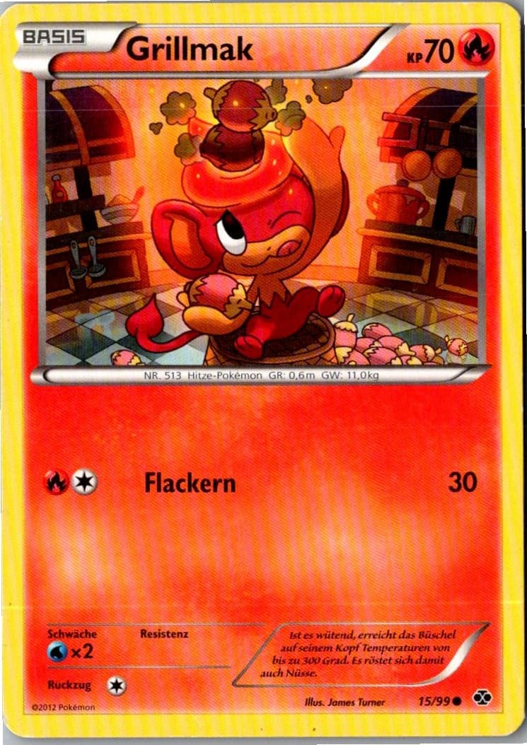 Pokemon Grillmak 15/99 Kommende Schicksale Deutsch