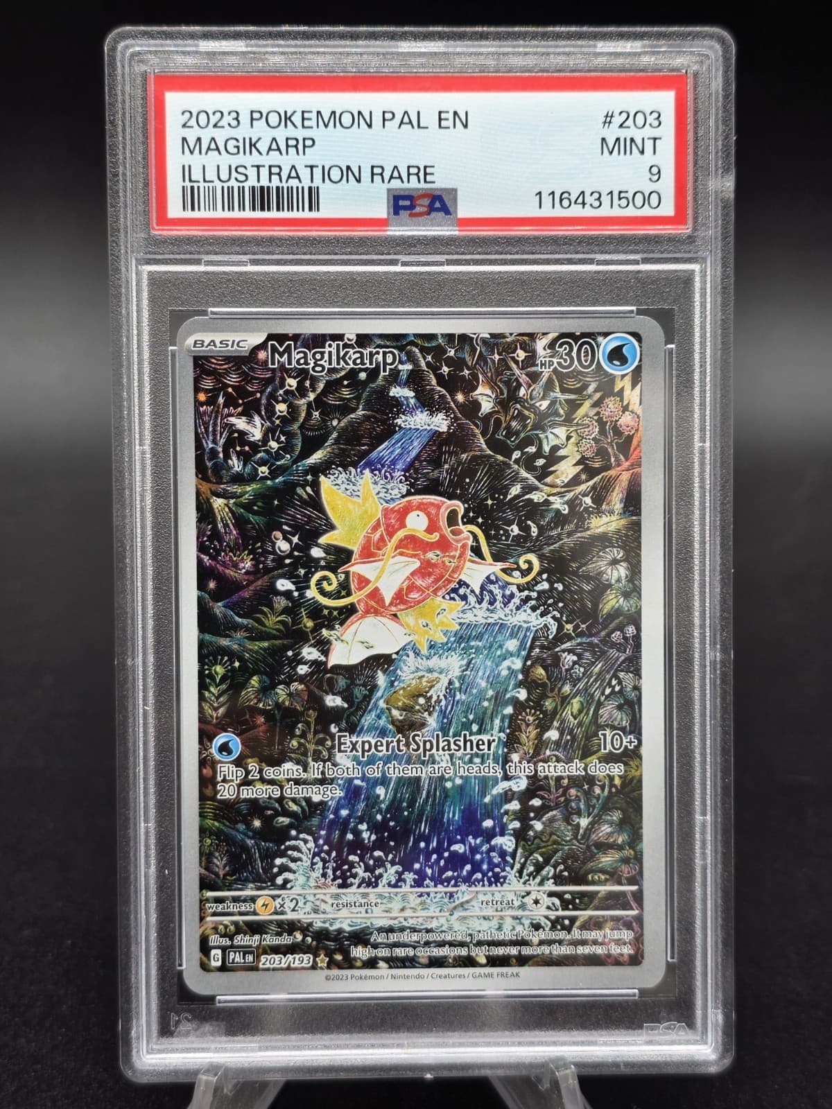 Pokémon Magikarp Illustration Rare Paldea Evolved 203/193 PSA 9