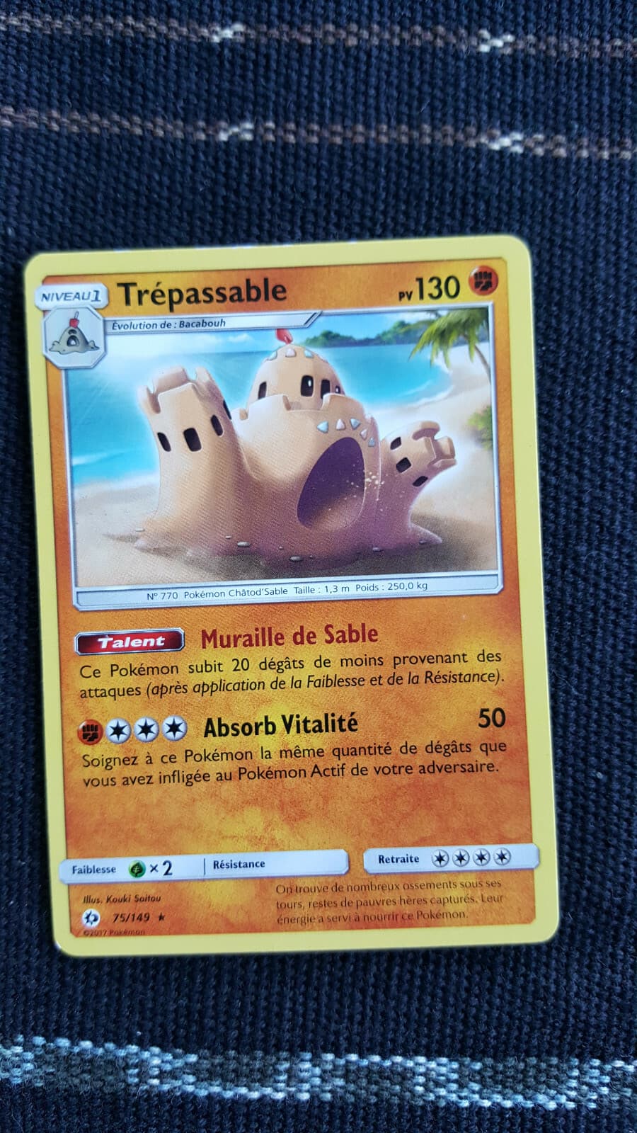 😃 😃 😃 Carte Pokémon Trépassable 75/149 VF - SL1 Soleil et Lune