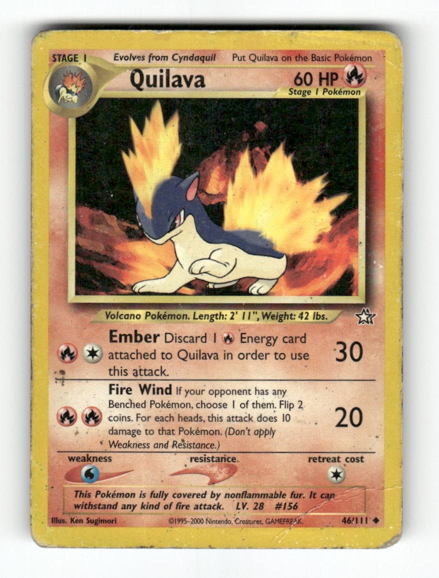Quilava - 46/111 - Neo Genesis - Pokemon - Uncommon - HP