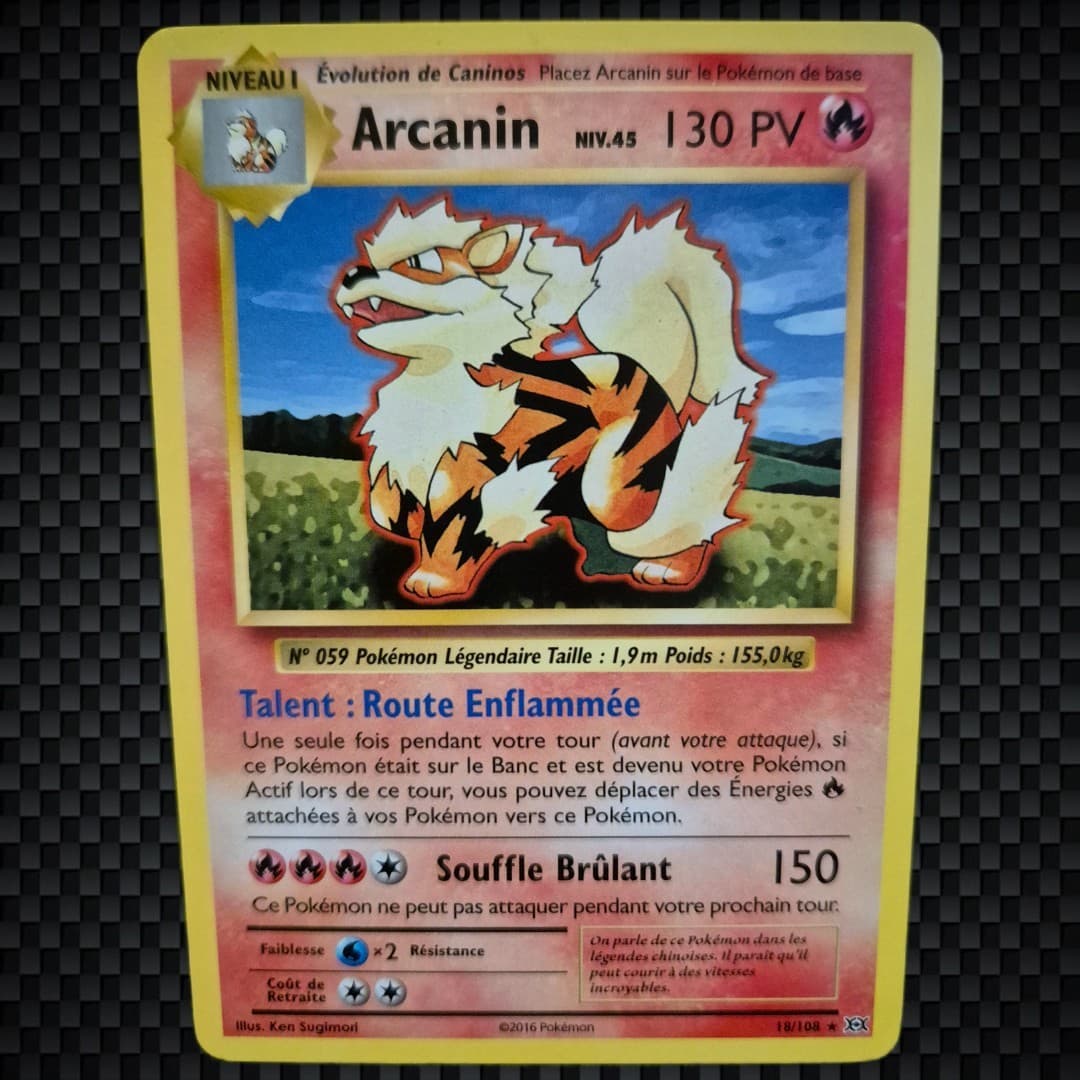 Cartes Pokémon : ARCANIN 18/108 - Évolutions - FR 🇨🇵