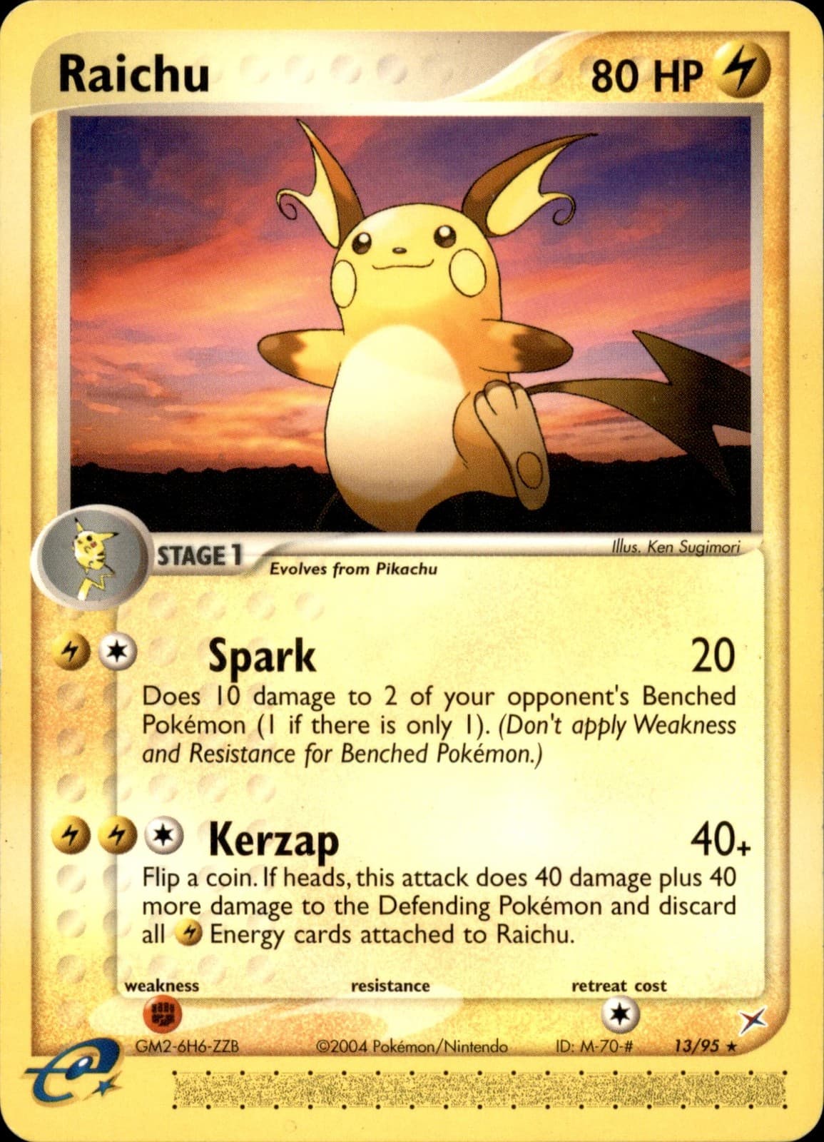 Team Magma vs Team Aqua #13/95 Raichu