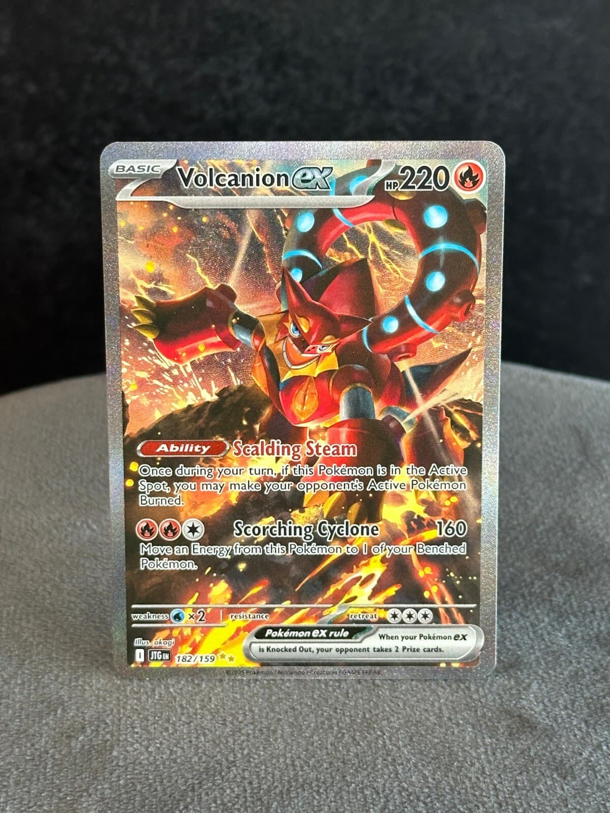 Volcanion EX (JTG 182) NM - Carta Pokémon