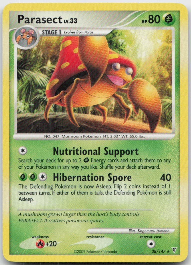 Parasect 38/147 Rare Supreme Victors Pokemon MP