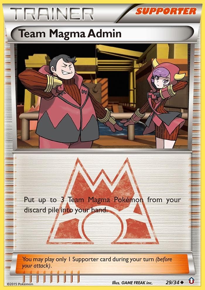 Pokemon Team Magma Admin (29/34) Double Crisis HP