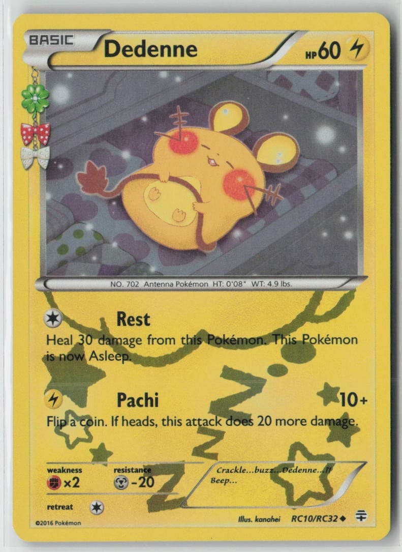 Dedenne RC10/RC32 Uncommon Generations Pokemon Holo Lightly Played