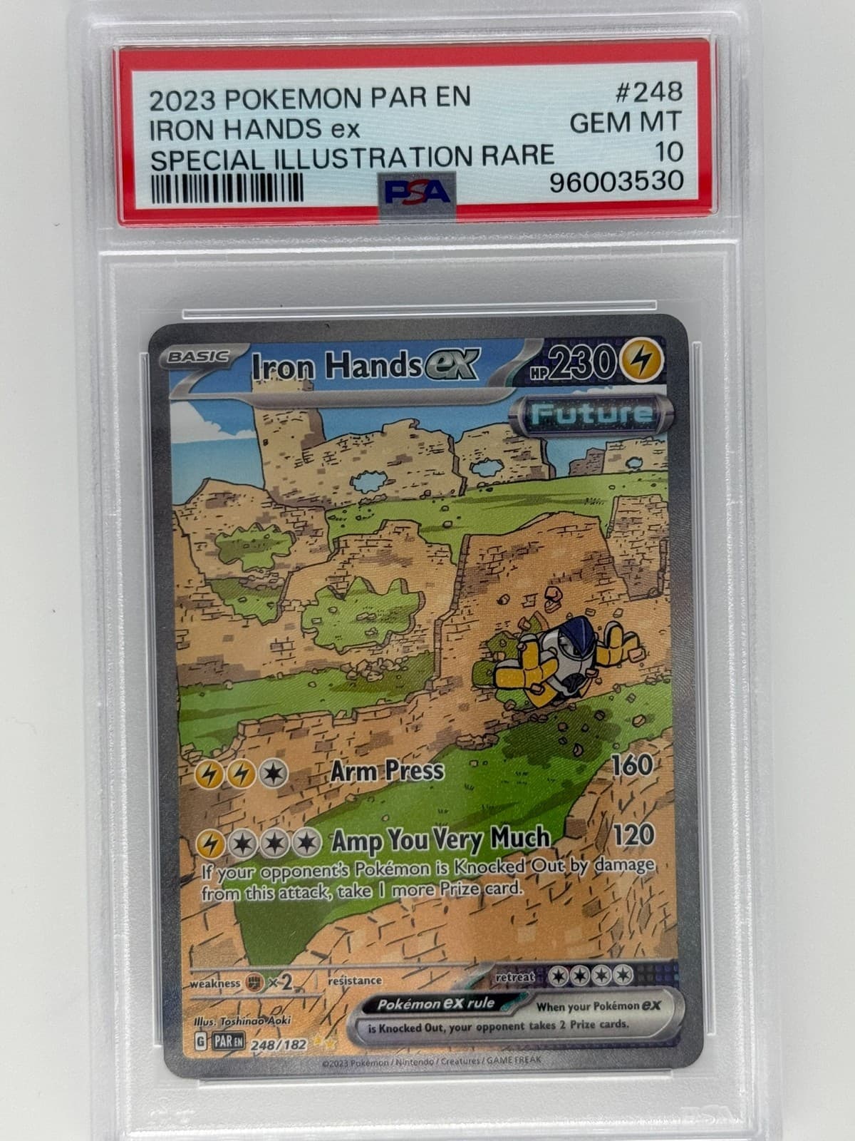 2023 Pokémon Iron Hands ex #248 Paradox Rift Holo  PSA 10