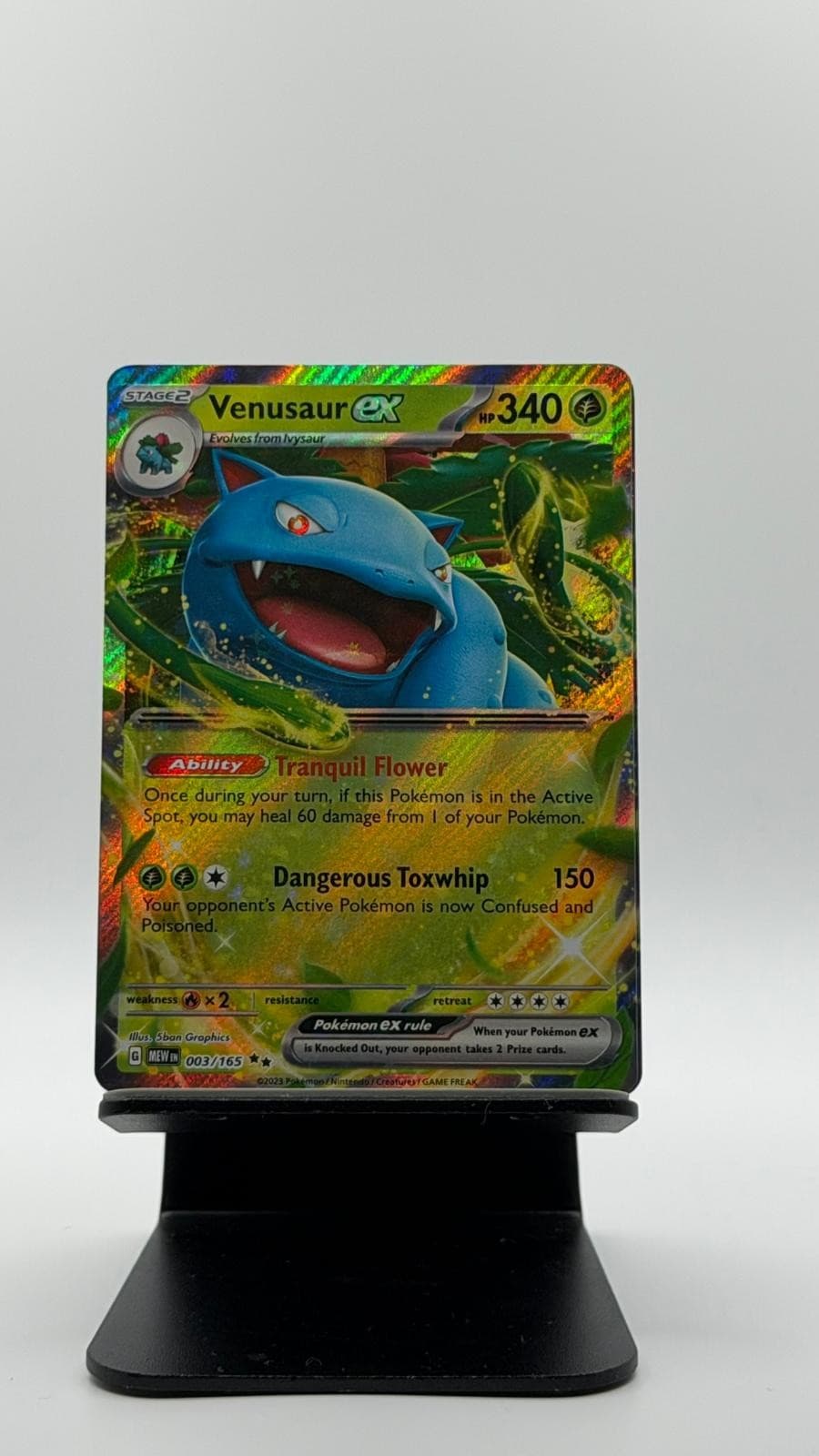 Venusaur ex 003/165 Ultra Rare 151 Pokemon Holo Near Mint