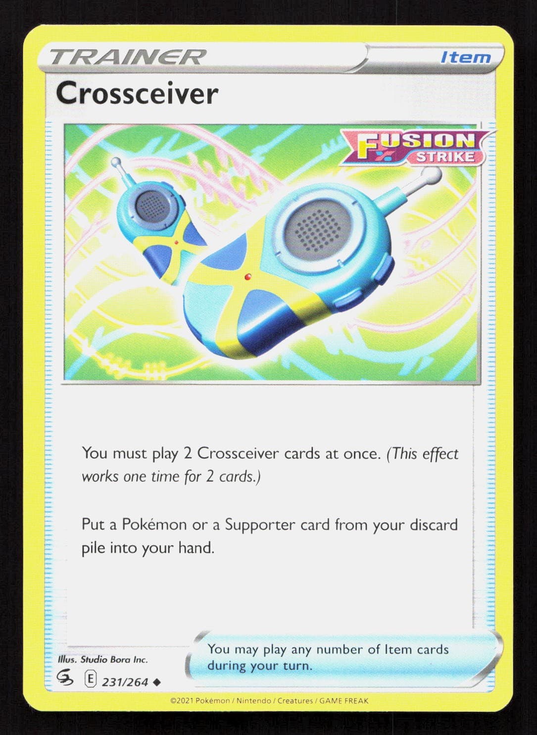 CROSSCEIVER 231/264 Pokemon FUSION STRIKE