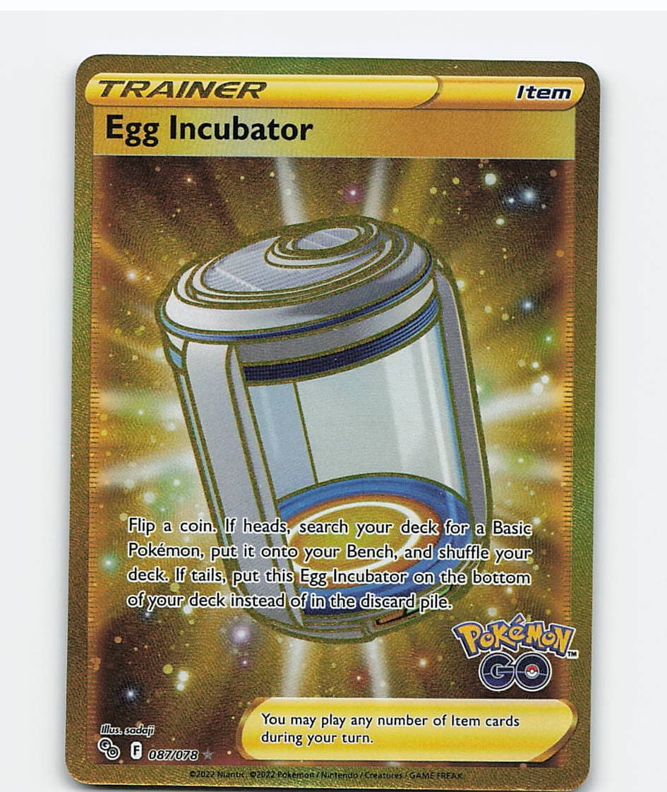 Egg Incubator 087/078 Secret Rare Pokemon GO Pokemon Holo Near Mint