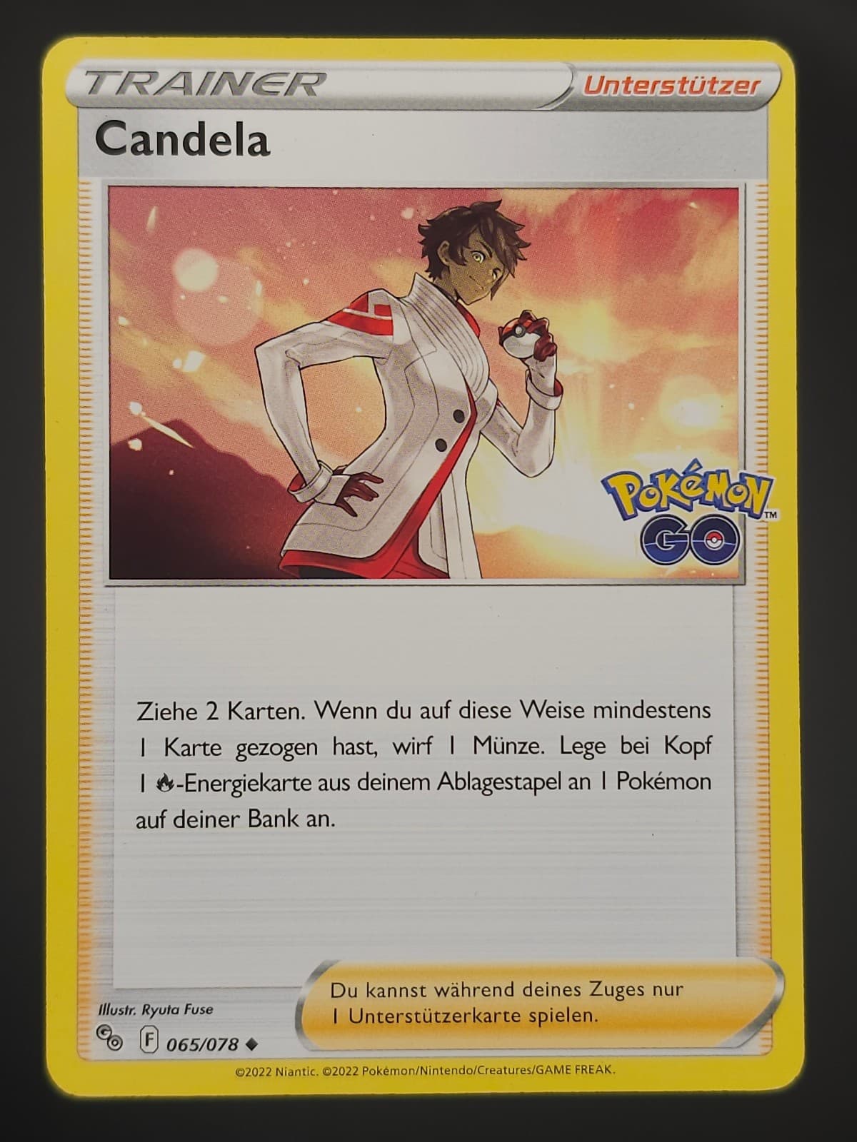 Candela 065/078 – Pokémon GO – Trainer – DE - NM – Pokémon TCG
