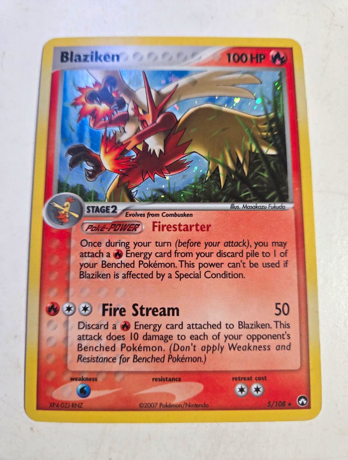Pokemon Blaziken EX Power Keepers 5/108  Holofoil Eng 2007