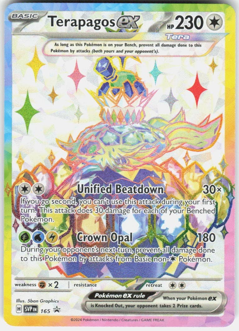 Terapagos ex 165 Holo P Scarlet & Violet Promo Pokemon Near Mint