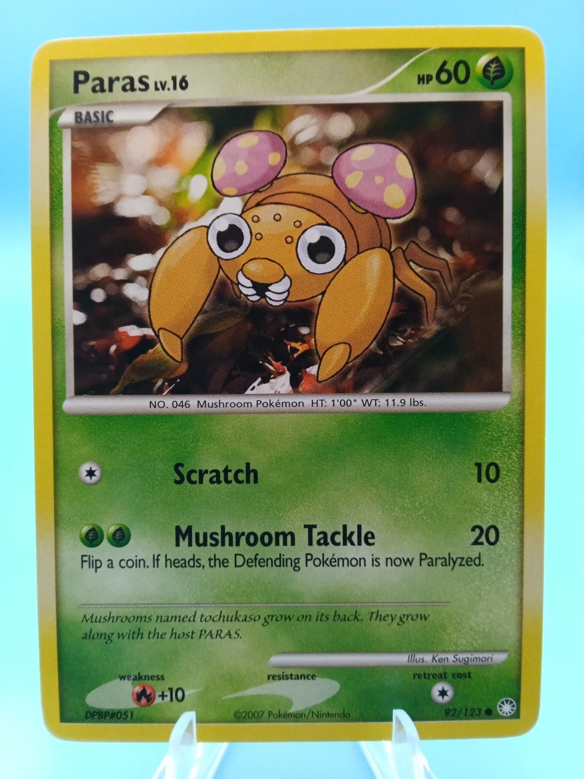 2007 Pokemon Mysterious Treasures Paras #92