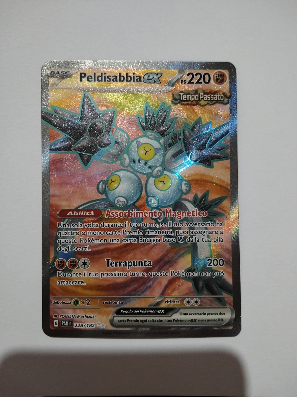 POKEMON ITa CARD PELDISABBIA EX FULL ART 228/182  PARADOSSO TEMPORALE