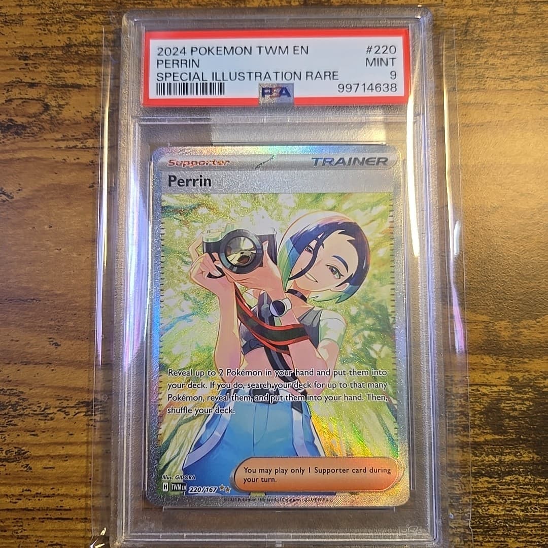 Perrin 220/167 Sv06: Twilight Masquerade Holo PSA 9 Mint Pokémon TCG Full Art